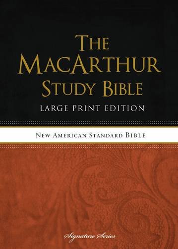 NASB, MacArthur Study Bible, Large Print,  Hardcover [Hardcover]