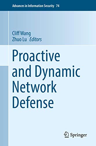 Proactive and Dynamic Network Defense [Hardcover]