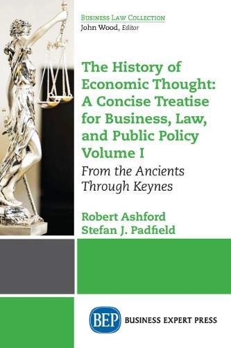 A History Of Economic Thought A Concise Treatise For Business, La, And Public  [Paperback]