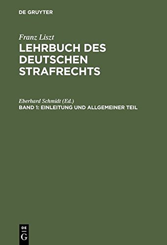 Einleitung und Allgemeiner Teil [Hardcover]