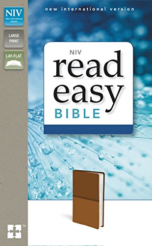 NIV, ReadEasy Bible, Large Print, Imitation Leather, Tan, Red Letter Edition [Leather / fine bindi]