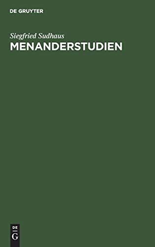 Menanderstudien [Hardcover]