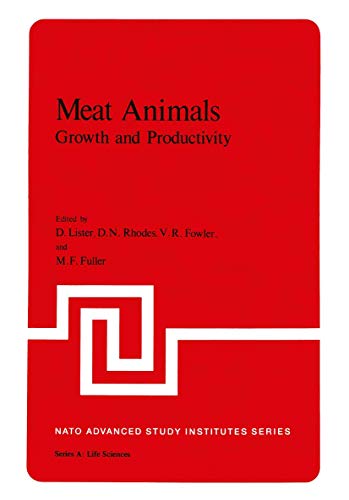 Meat Animals: Growth and Productivity [Paperback]