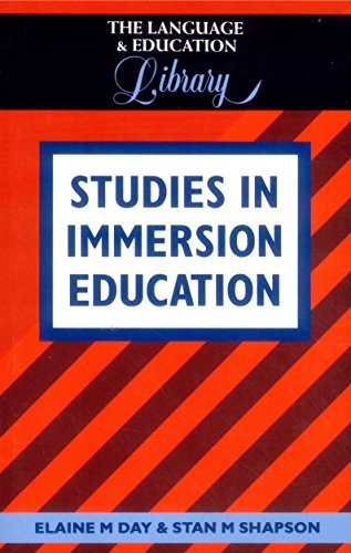 Studies in Immersion Education [Paperback]