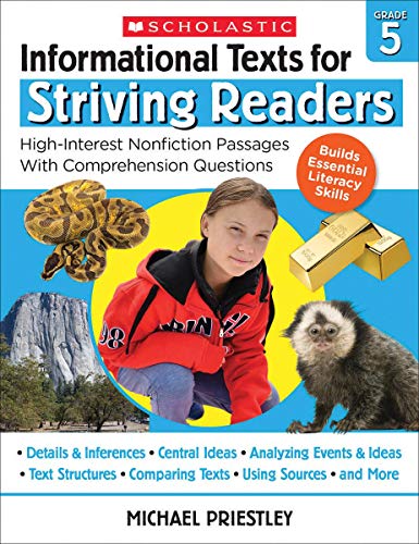 Informational Texts for Striving Readers: Grade 5: High-Interest Nonfiction Pass [Paperback]