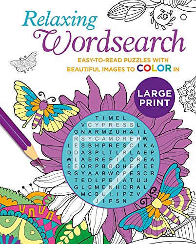 RELAXING LARGE PRINT WORDSEARCH: EASY-TO-READ