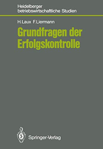 Grundfragen der Erfolgskontrolle [Paperback]