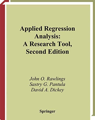 Applied Regression Analysis: A Research Tool [Hardcover]