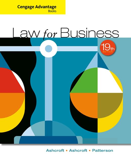 Cengage Advantage Books: Law for Business [Paperback]