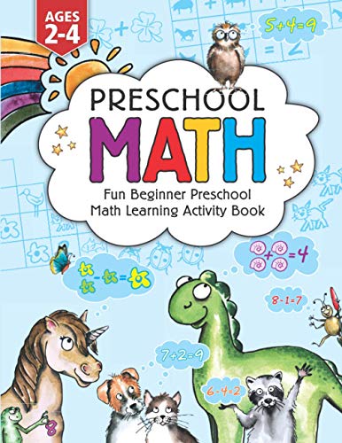 Preschool Math  Fun Beginner Preschool Math Learning Activity Workbook for Tod [Paperback]