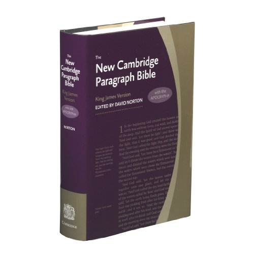 New Cambridge Paragraph Bible With Apocrypha Kj590:Ta: Personal Size [Hardcover]