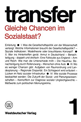 Gleiche Chancen im Sozialstaat? [Paperback]