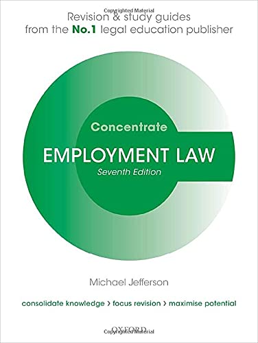 Employment Law Concentrate: Law Revision and Study Guide [Paperback]