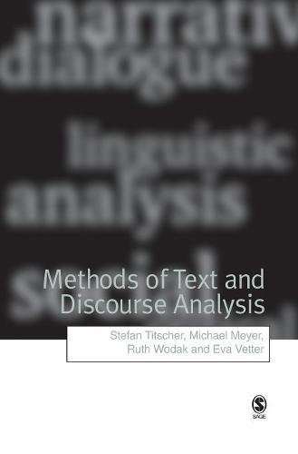 Methods of Text and Discourse Analysis In Search of Meaning [Hardcover]