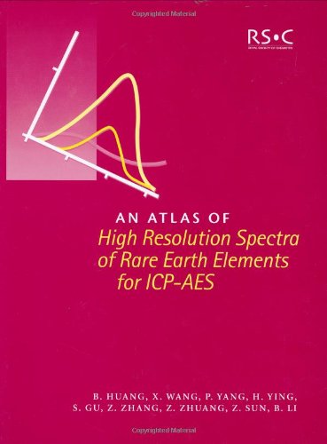 An Atlas of High Resolution Spectra of Rare Earth Elements for ICP-AES RSC [Hardcover]