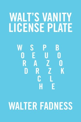 Walt's Vanity License Plate Word Search Puzzle Book [Paperback]