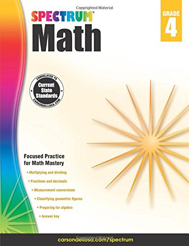 Spectrum Math Workbook, Grade 4 [Paperback]