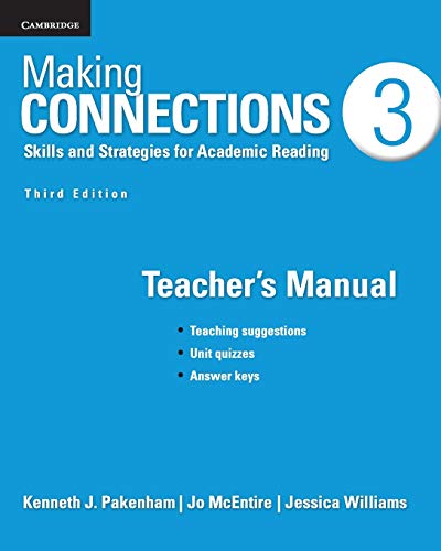 Making Connections Level 3 Teacher's Manual Skills and Strategies for Academic  [Paperback]