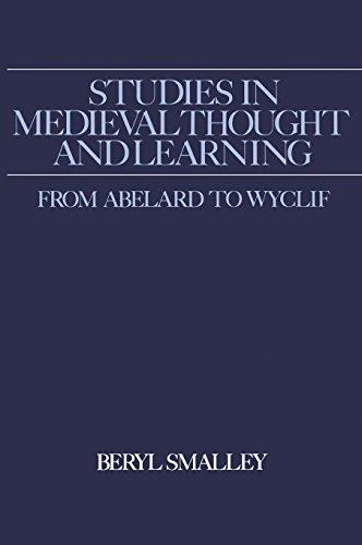 Studies in Medieval Thought and Learning From Abelard to Wyclif [Hardcover]