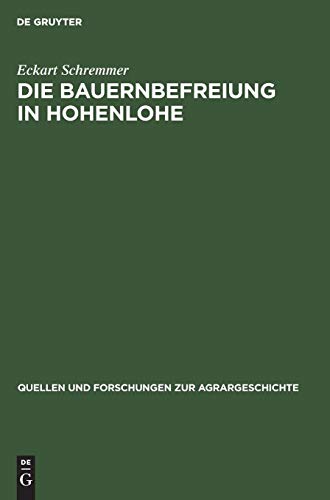 Die Bauernbefreiung in Hohenlohe [Hardcover]