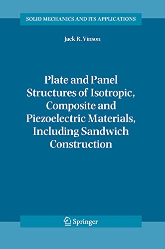 Plate and Panel Structures of Isotropic, Composite and Piezoelectric Materials,  [Hardcover]