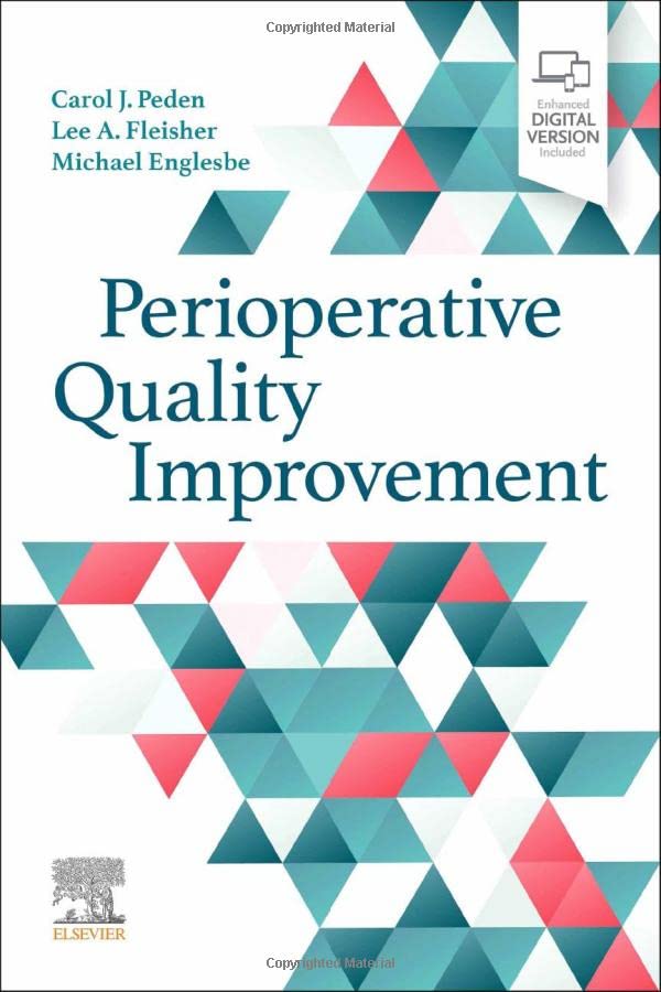 Perioperative Quality Improvement [Paperback]