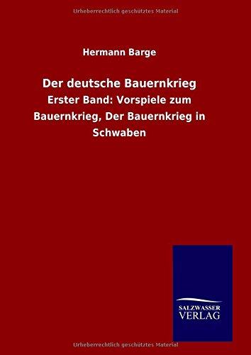 Der Deutsche Bauernkrieg (german Edition) [Hardcover]