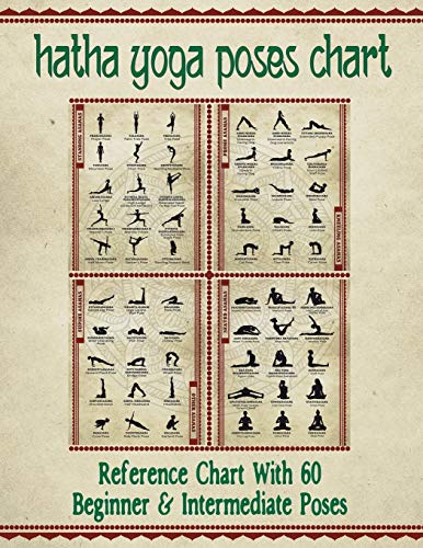 Hatha Yoga Poses Chart 60 Common Yoga Poses And Their Names - A Reference Guide [Paperback]