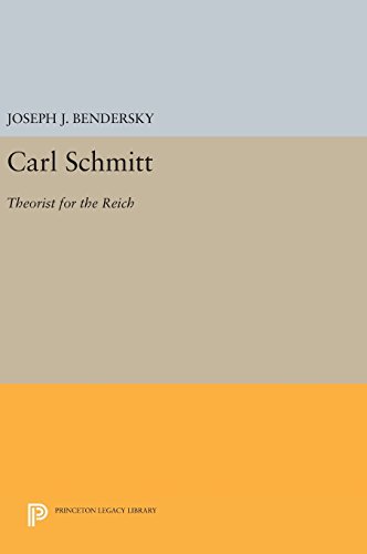 Carl Schmitt Theorist for the Reich [Hardcover]