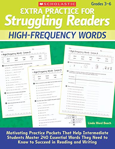 Extra Practice for Struggling Readers: High-Frequency Words: Motivating Practice [Paperback]