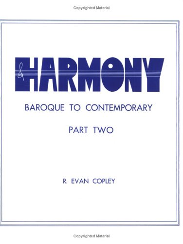 Harmony Pt. 2 : Baroque to Contemporary [Paperback]