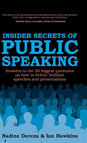 Insider Secrets Of Public Speaking - Ansers To The 50 Biggest Questions On Ho  [Hardcover]