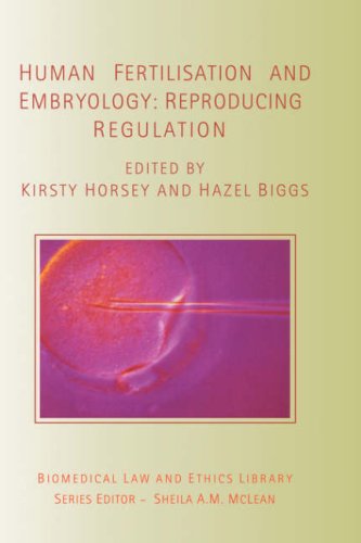 Human Fertilisation and Embryology Reproducing Regulation [Hardcover]