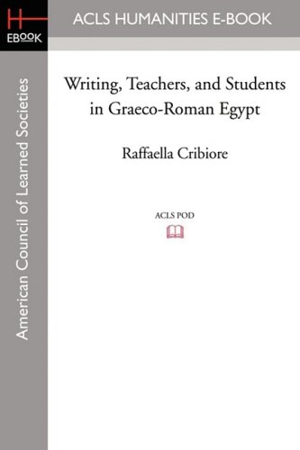 Writing, Teachers, And Students In Graeco-Roman Egypt (american Studies In Papyr [Paperback]