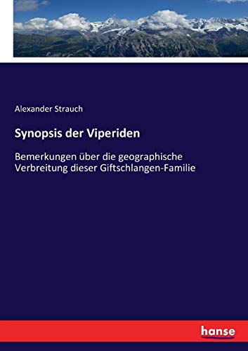 Synopsis Der Viperiden