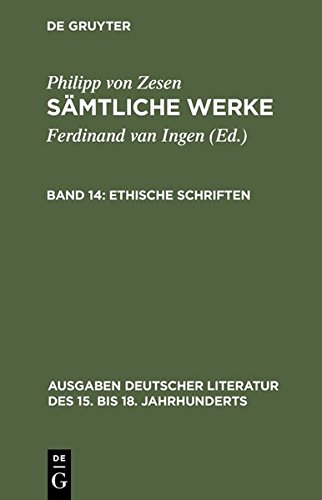 Samtliche Werke Bd. 14  Ethische Schriften [Hardcover]