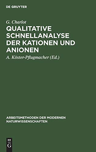 Qualitative Schnellanalyse Der Kationen Und Anionen