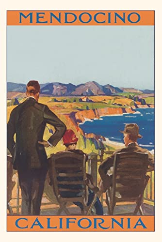 Vintage Journal Mendocino Travel Poster