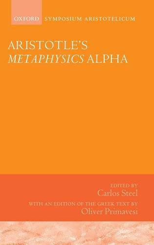 Aristotle's Metaphysics Alpha Symposium Aristotelicum [Hardcover]