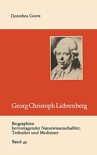 Georg Christoph Lichtenberg [Paperback]