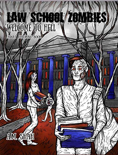 La School Zombies Welcome To Hell Adult Coloring Book [Hardcover]