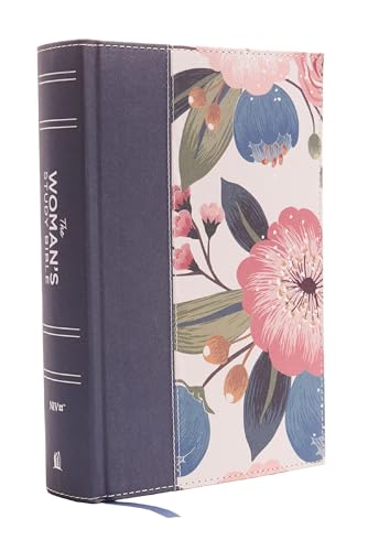 NIV, The Woman's Study Bible, Cloth over Board, Blue Floral, Full-Color, Red Let [Hardcover]