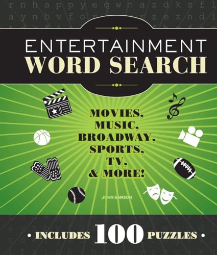 Entertainment Word Search: Movies, Music, Broadway, Sports, TV & More [Spiral bound]