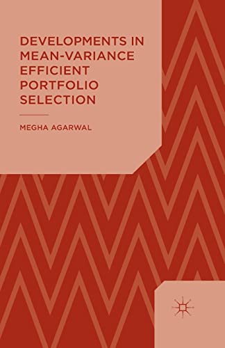 Developments in Mean-Variance Efficient Portfolio Selection [Paperback]