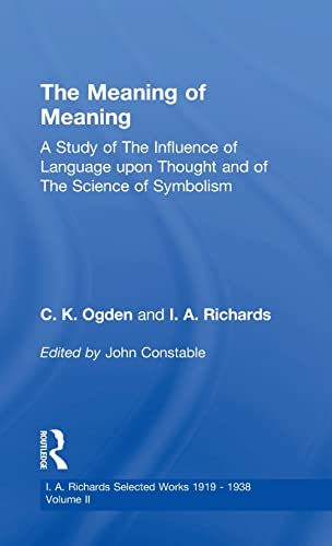 Meaning Of Meaning         V 2 [Hardcover]