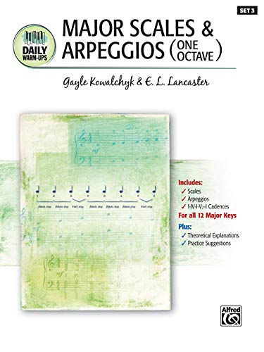 Daily Warm-Ups, Bk 3: Major Scales & Arpeggios (One Octave) [Paperback]