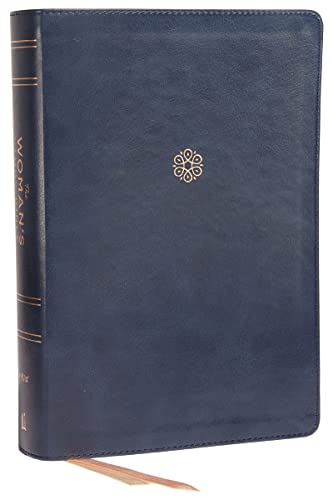 NIV, The Woman's Study Bible, Leathersoft, Blue, Full-Color, Red Letter Receivi [Leather / fine bindi]