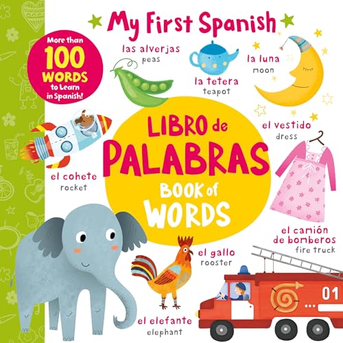 Book of Words - Libro de Palabras: More than 100 Words to Learn in Spanish! [Board book]