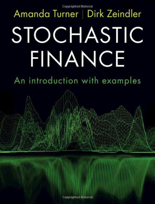 Stochastic Finance An Introduction ith Examples [Hardcover]