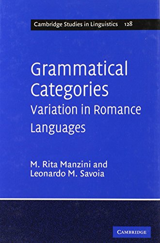 Grammatical Categories Variation in Romance Languages [Hardcover]